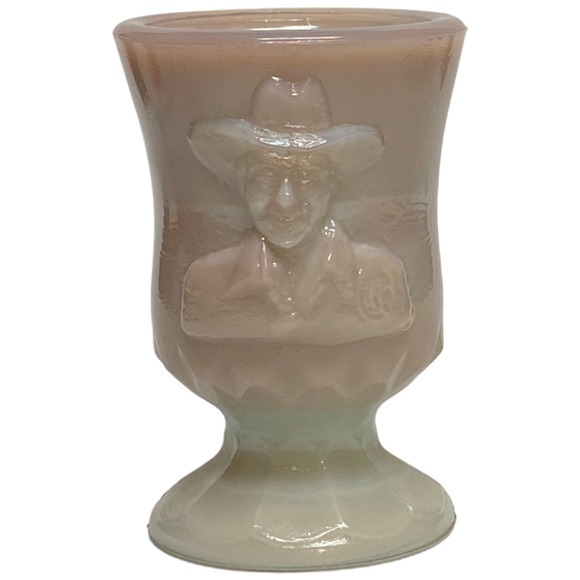 Boyd Art Glass Hopalong Cassidy© #289 Ltd Ed 2002 Blue Orchid Toothpick Holder - Picture 1 of 9